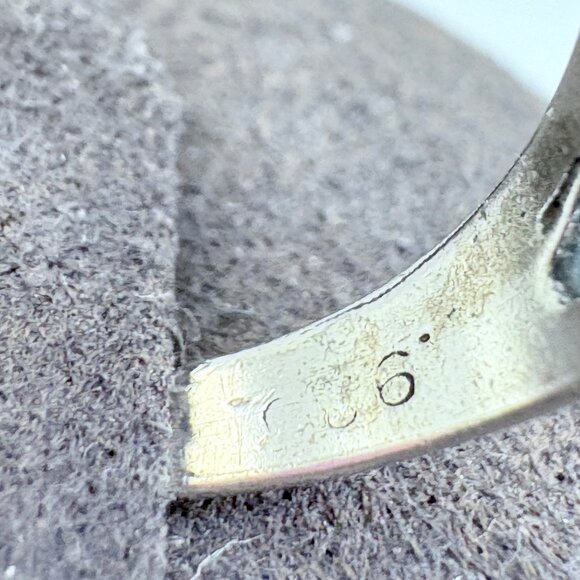 VTG Sterling Silver 925 Scroll Design Filigree Tapered Band Ring Size 7.75 - Picture 8 of 10